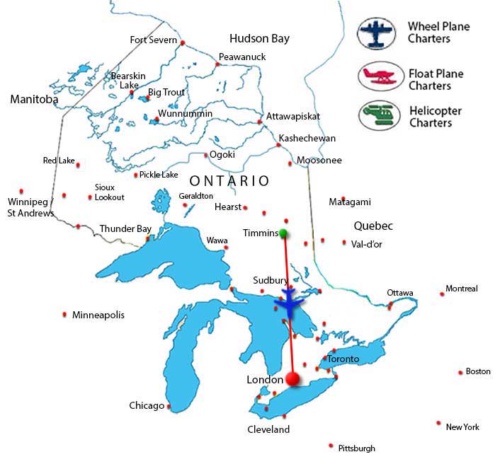 London Charter Flights Timmins